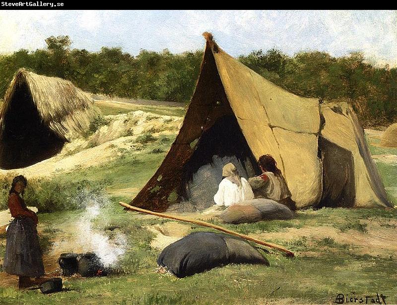 Albert Bierstadt Indian_Camp